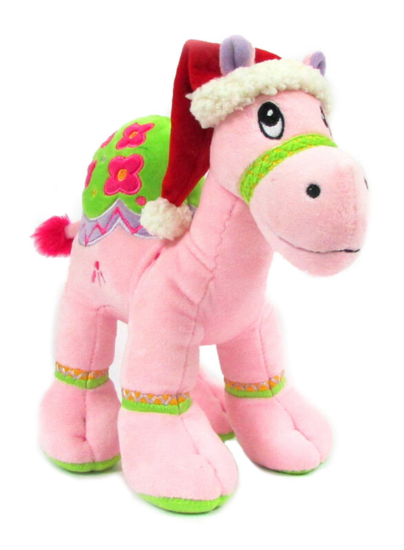 

Caravaan Camel Plush Toy with Santa Hat, 18cm, Pink, Ages 3+