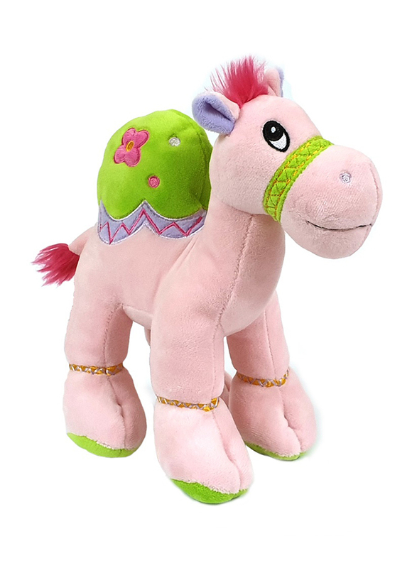 Caravaan Camel Plush Toy, 18cm, Pink, Ages 3+