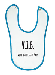 Cheeky Micky V.I.B. Very Important Baby Printed Bib for Boys, White