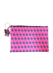Caravaan Camel Design PU Pouch Bag for Girls, Pink