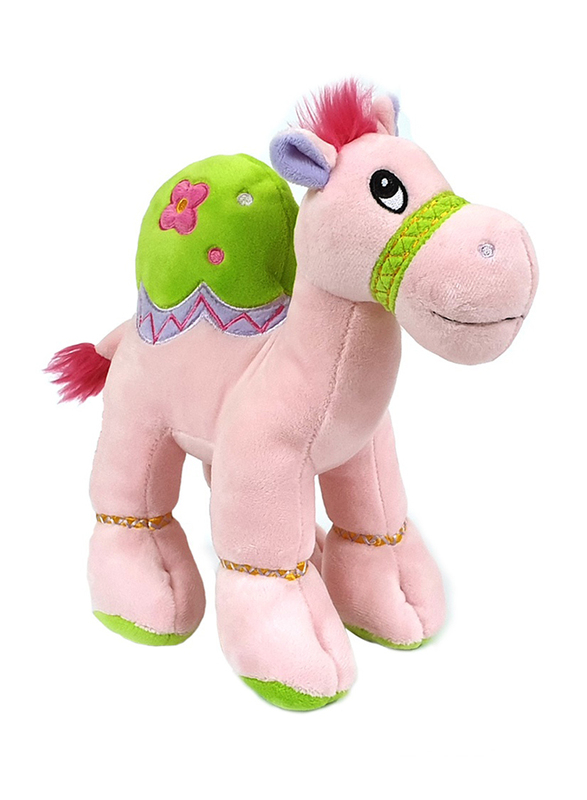Caravaan Camel Plush Toy, 25cm, Pink, Ages 3+