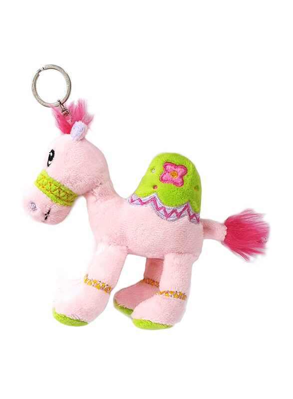 

Caravaan Camel Plush Toy with Key Ring Attachment, 12cm, Pink, Ages 3+