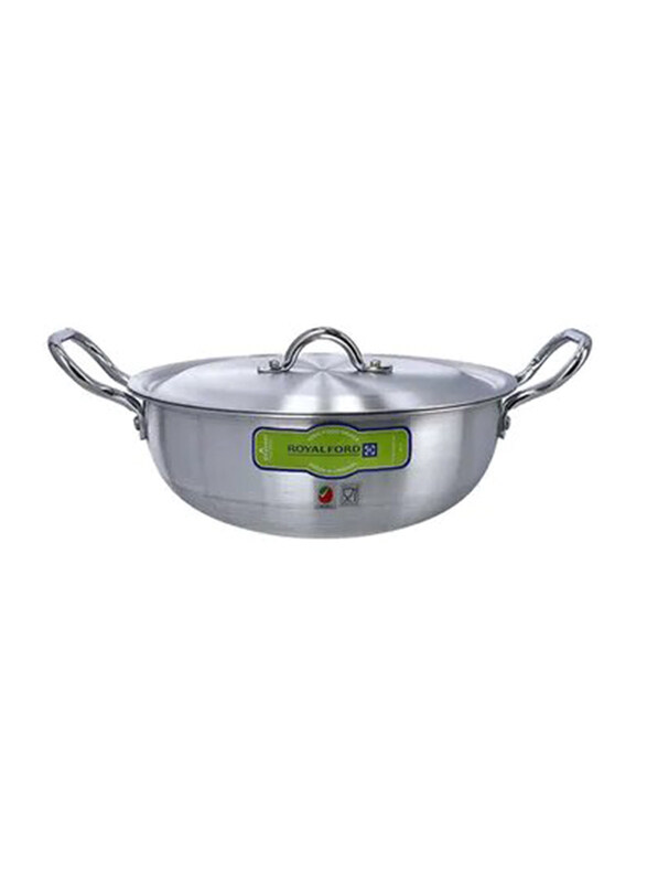 RoyalFord 20cm Aluminium Saucepan with Handle, RF10098, Silver