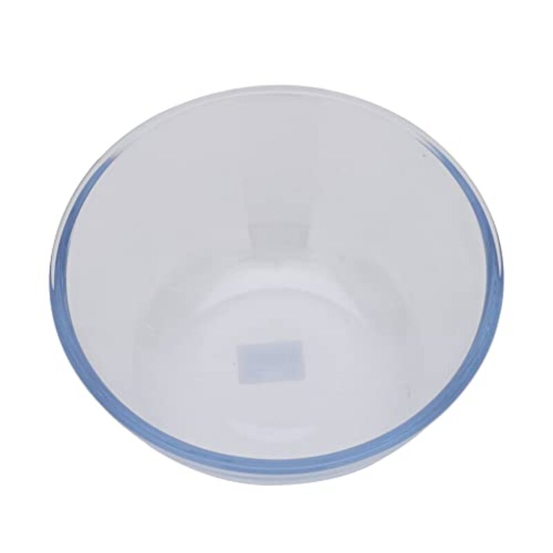 Royalford 4.45L Large Round Borosilicate Glass Serving Bowl, RF10567, Clear