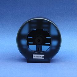 Royalford ABS Wall Mounted Round Paper Roll Dispenser, RF10731, Black/Blue