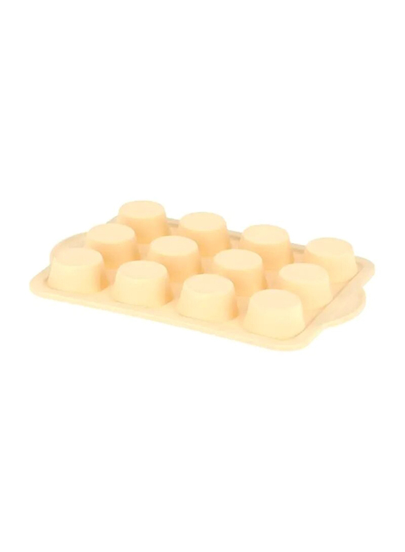RoyalFord 34 x 22cm 12 Cups Silicone Muffin Pan, Beige
