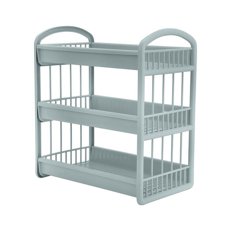 

Royalford 3 Layer Plastic Storage Shelf, RF10885, Beige