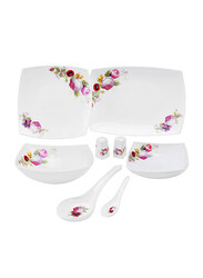 Royalford 71-Piece Opal Ware Dinner Set, RF9758, Multicolour