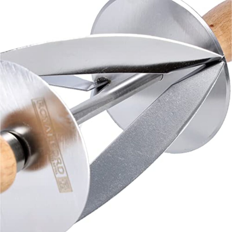 Royalford Stainless Steel Croissant Roller Cutter, Silver