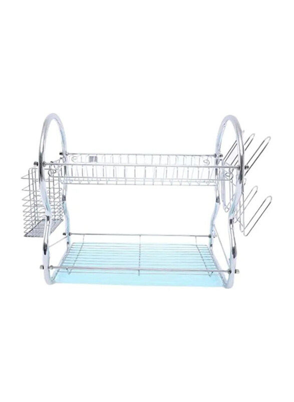 

RoyalFord Metal 2-Layer Dish Rack, Silver