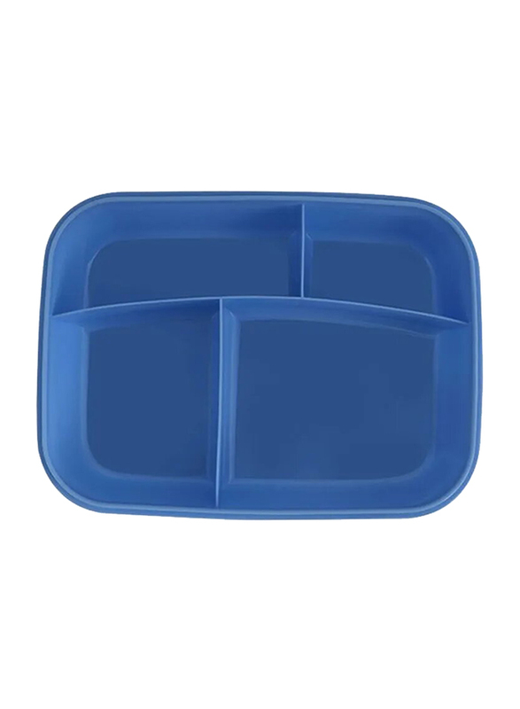 RoyalFord Air Tight Lunch Box, Blue/White