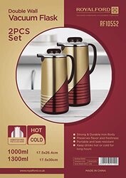 Royalford 2-Piece Vacuum Flask Set, RF10552, Multicolour