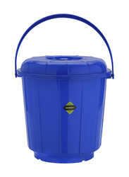RoyalFord Economy Bucket with Lid, 22 Liter, Blue