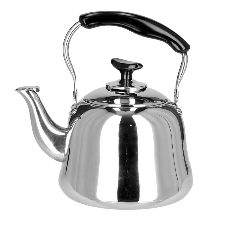 Royalford 6 Ltr Stainless Steel Whistling Kettle, RF11044, Silver
