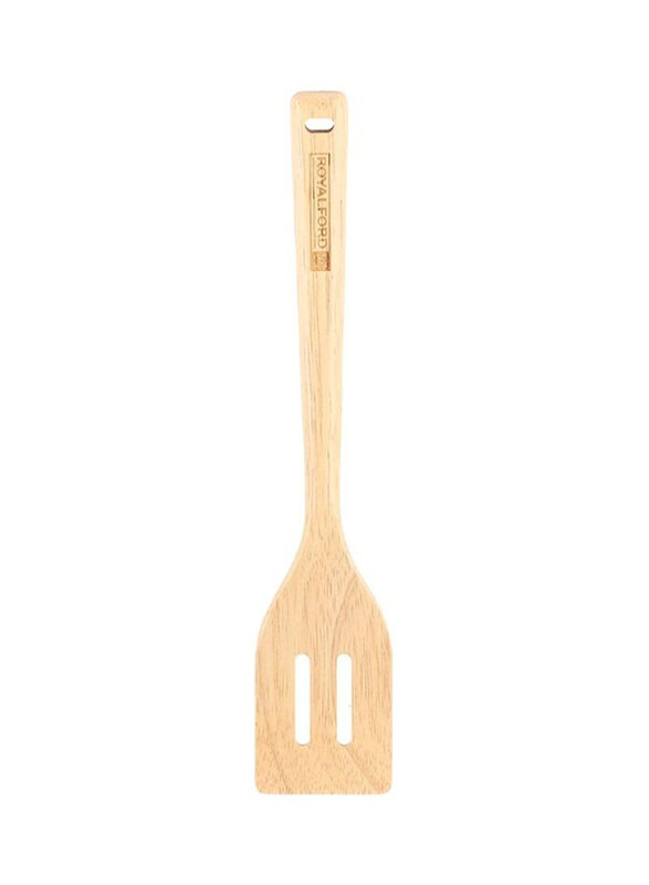 

RoyalFord Rubber Wood Slotted Turner, Brown
