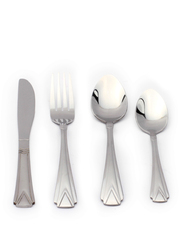 Royalford 24-Piece Compact Design Stainless Steel Cutlery Set, RF2086-CS24, Silver