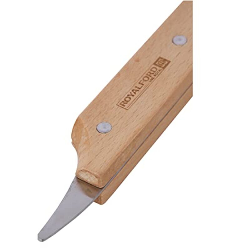 Royalford Wooden Handle Coconut Cutter, Multicolour