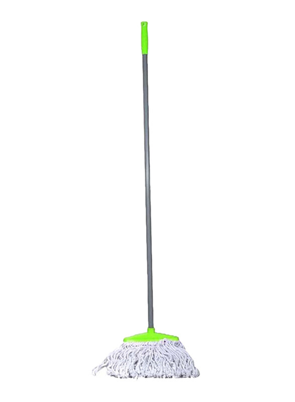 

RoyalFord Cotton Mop Head with Iron Pole, Grey/White