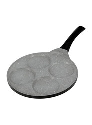 RoyalFord 27cm Die-Cast Aluminium Pancake Maker Pan, Grey/Black