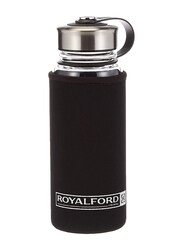 Royalford 800ml Glass Water Bottle with Neoprene Bag, RF9695, Assorted