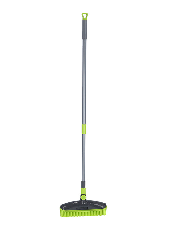 

RoyalFord TPR Plastic Foldable Broom, Grey/Green