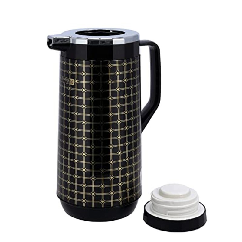 Royalford 1.9Ltr Double Wall Vacuum Flask Thermos with Lid, RF10406, Black