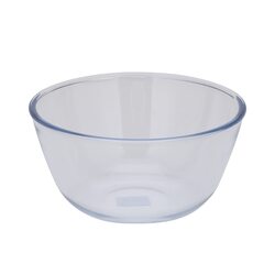 Royalford 4.45L Large Round Borosilicate Glass Serving Bowl, RF10567, Clear