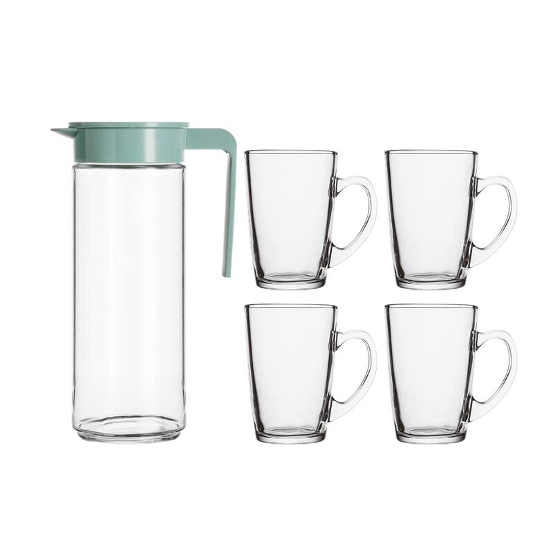 Royalford 5-Piece Glass Juice Set, RF11028, Clear