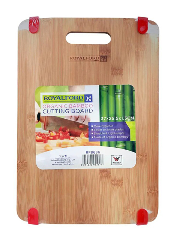 RoyalFord Carbonized Bamboo Cutting Board, Brown