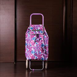 Royalford Shopping Trolley Bag, 34L, RF11370, Pink Floral