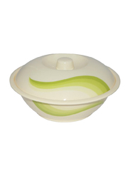 RoyalFord 10-inch Melamine Ware Super Rays Round Serving Bowl with Lid, RF8091, Mint Green