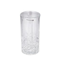 Royalford 360ml 3-Piece Glass Tumbler Set, Transparent