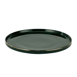 Royalford 10.25-inch Fine Bone Round Dinner Plate, RF11332, Royal Green