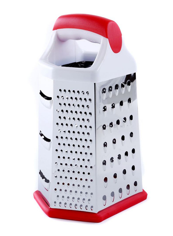RoyalFord 72-inch Stainless Steel Grater, Silver/Red