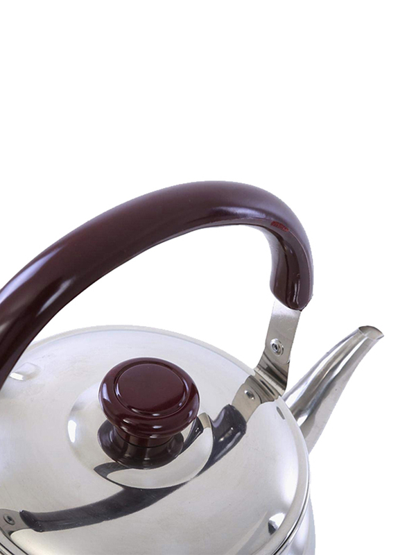 RoyalFord 2 Ltr Stainless Steel Stove Top Tea Kettle, RF6186, Silver