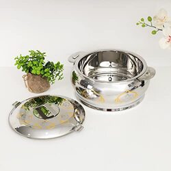 Royalford 3.5 Ltr Romeo Round Stainless Steel Hotpot, RF11446, 29x14x29 cm, Silver