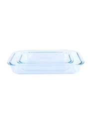 رويال فورد 2-قطعة وعاء خبز زجاجي , RF2709-GBD, شفاف