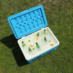 Royalford Insulated Ice Cooler Box, 62Ltr, RF10480, Blue