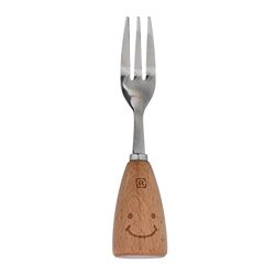 Royalford Stainless Steel Table Fork with Wooden Handle, RF10665, Multicolour