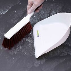Royalford Plastic Dustpan with Brush Set, Assorted