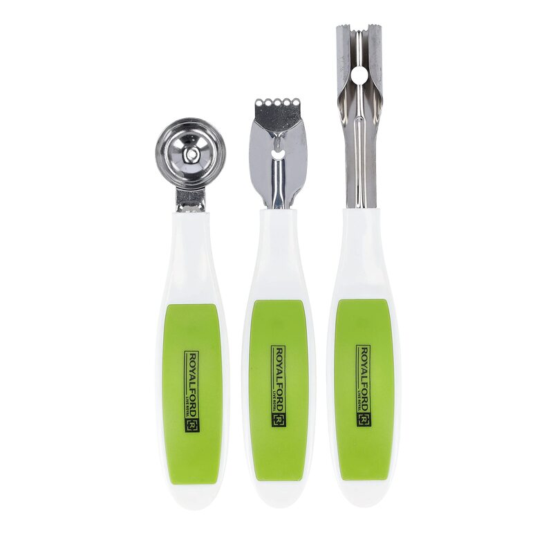 Royalford 3 Pieces Stainless Steel Kitchen Gadget Set, Multicolour