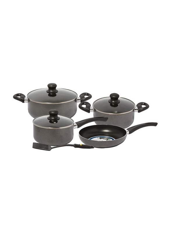 

RoyalFord 8-Pieces Non-Stick Cookware Set, RF4999, 32.6x20x53.2cm, Black