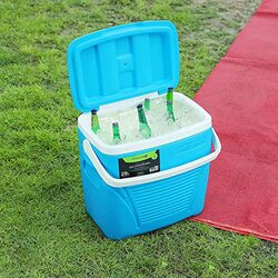 Royalford 20 Litres Insulated Ice Cooler Portable Cooler Box, RF10476, Red