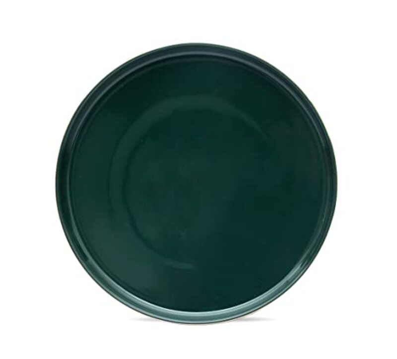 Royalford 7.5-inch China Round Fine Bone Desert Plate, Royal Green