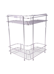 RoyalFord Stainless Steel Kitchen Utensils Corner Rack, 37cm, Silver