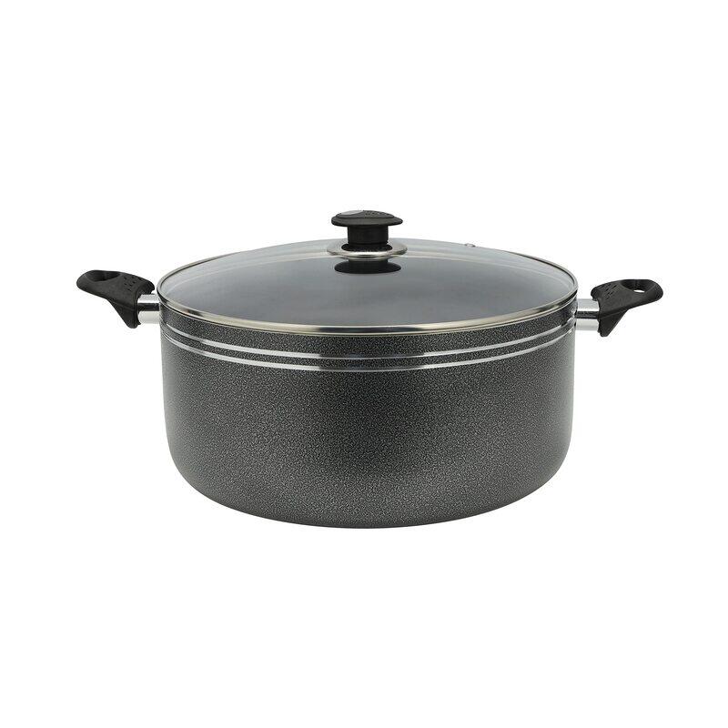 

Royalford 34cm Non-Stick Round Aluminium Casserole, RF11202, Black