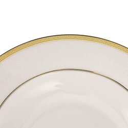 Royalford 8.5-inch Premium Bone China Round Soup Plate, RF10465, White