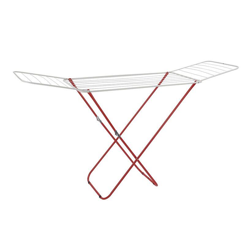 

Royalford Iron Wire and Frame Clothes Dryer Rack, Red/White