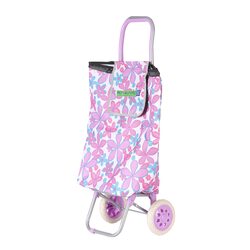 Royalford Shopping Trolley Bag, 34L, RF11370, Pink Floral