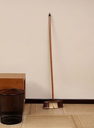 Delcasa Broom with Wooden Stick, Brown, 1.2-meter
